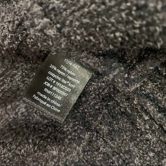 Barefoot Dreams CozyChic Lite Circle Cardigan in HE Carbon - Picture 6 of 7